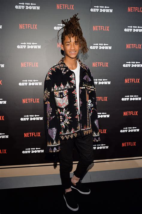 jaden smith gucci|Jaden Smith Wears a Gucci Jacket to the Get Down Premiere.